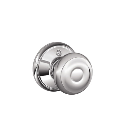 Schlage F51A GEO-625-CAM Georgian Knob with Camelot Trim – Bright Chrome