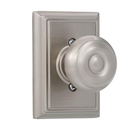 Schlage F51A GEO-625-CAM Georgian Knob with Camelot Trim – Bright Chrome