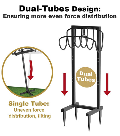 Freestanding Garden Hose Holder – Heavy Duty Metal Outdoor Hose Organizer