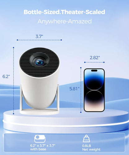 HY300PRO Mini Smart Projector | WiFi & Bluetooth | 4K Support | Android 14