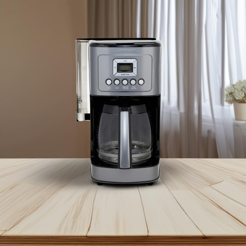 Cuisinart DCC-3200WP1 Perfectemp Kaffeemaschine, 14-Tassen-Glas, weiß 