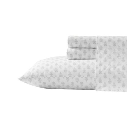 Laura Ashley - Sheet Set, Breathable Cotton Percale Bedding with Matching Pillowcases, Soft Home Decor