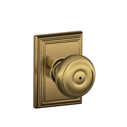 Schlage F51A GEO-625-CAM Georgian Knob with Camelot Trim – Bright Chrome