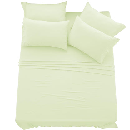 LUX Décor 6-Piece Sheet Set – Soft Microfiber Bedding with Deep Pocket Fitted Sheet & 4 Pillowcases (Paisley)