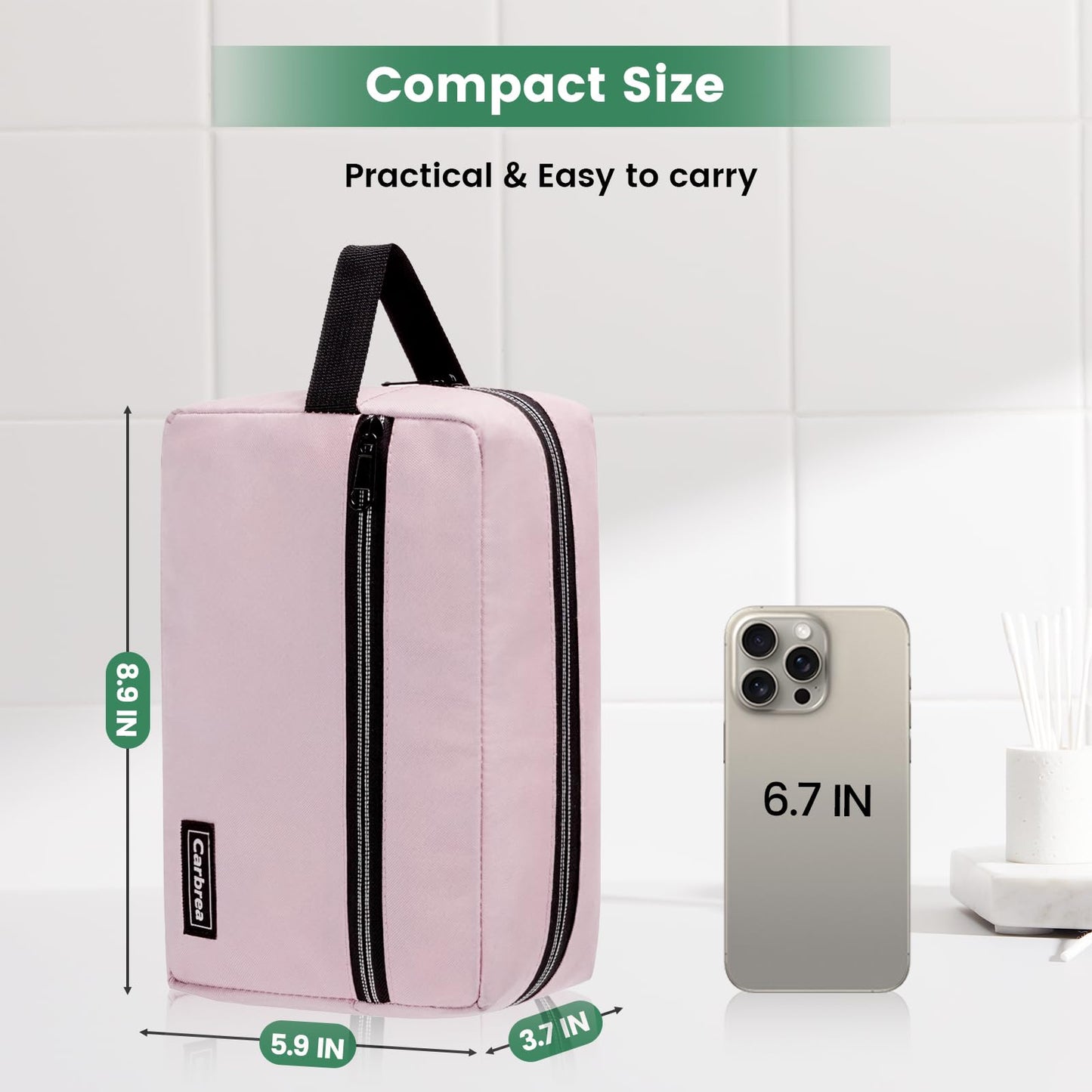 Travel Toiletry Bag - Small Tavel Bag for Toiletries, Cosmetics, Accessories, Gifts