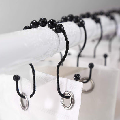 2-Pack Shower Curtain Hooks –12-Piece Each