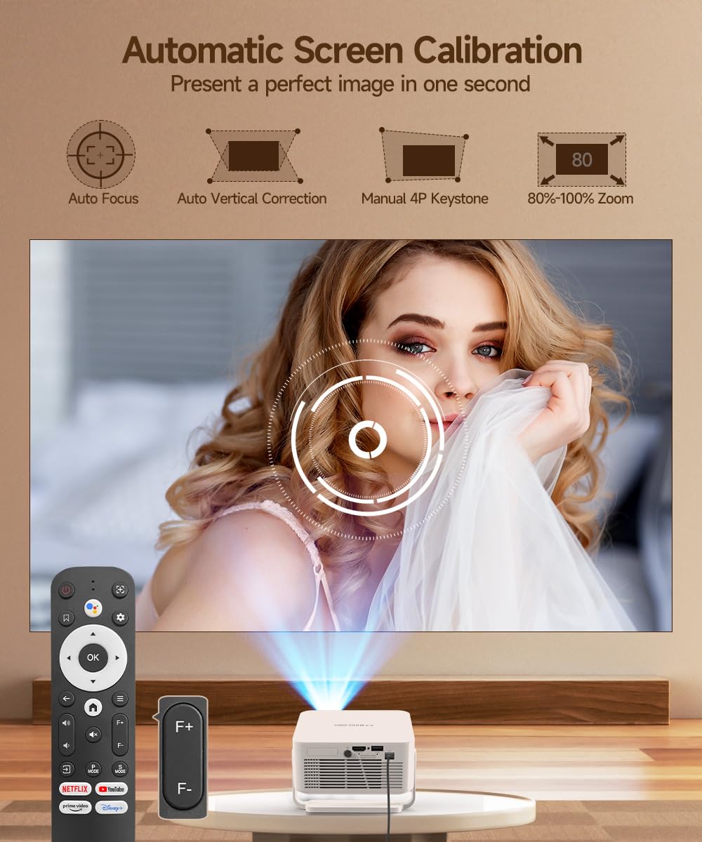 HY300PRO Mini Smart Projector | WiFi & Bluetooth | 4K Support | Android 14