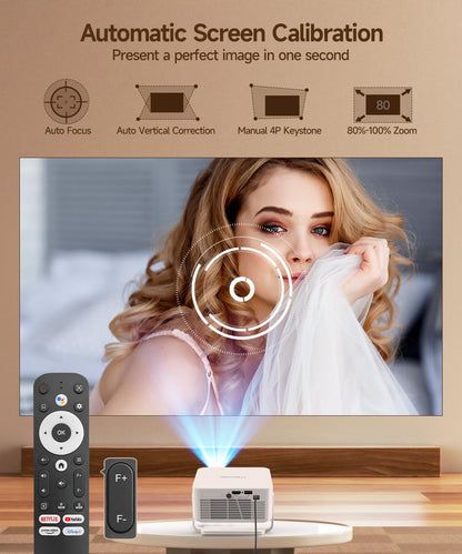 HY300PRO Mini Smart Projector | WiFi & Bluetooth | 4K Support | Android 14