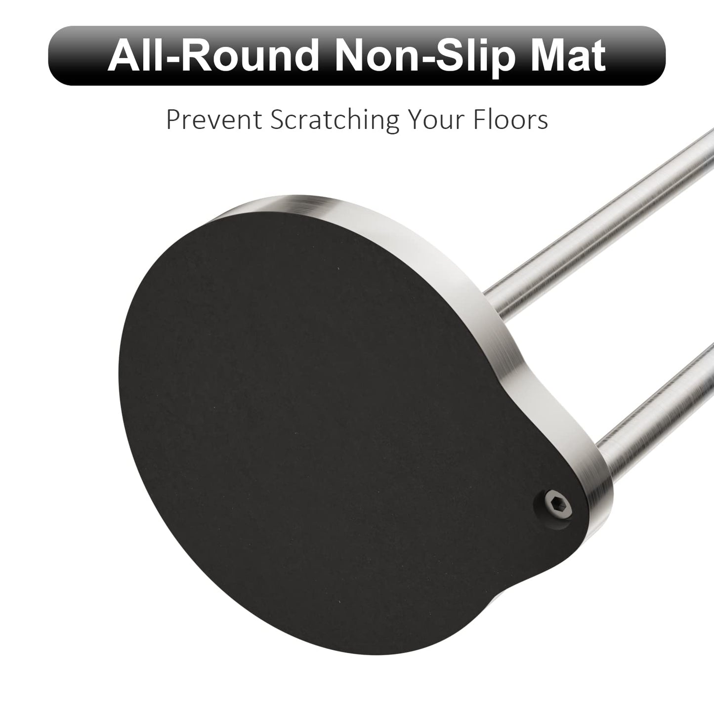 Weighted Freestanding Toilet Paper Holder – Metal Bathroom Stand with Crystal Accent