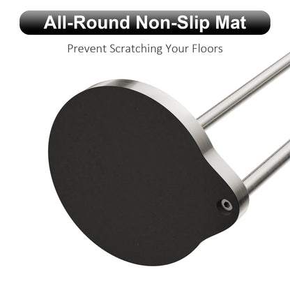 Weighted Freestanding Toilet Paper Holder – Metal Bathroom Stand with Crystal Accent