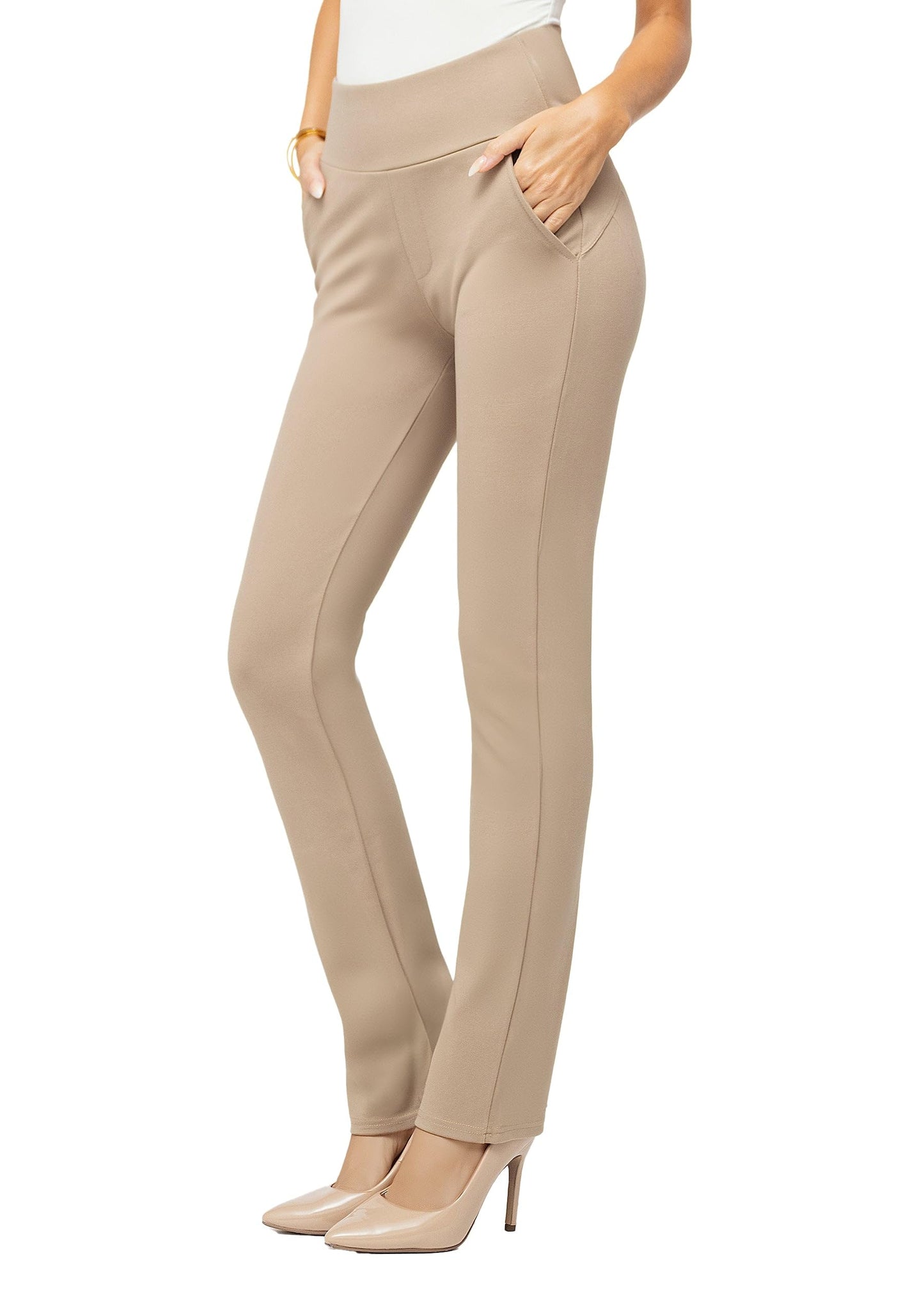 Conceited Dress Pants Women - Stretchy - Tummy Control - All Day Comfort Wear to Work - Womens Pants in Regular and Plus Size