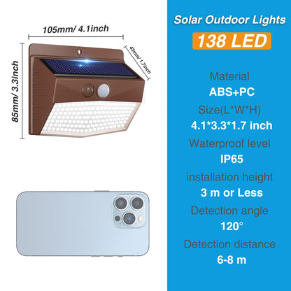 2-Pack Solar Security Lights – Motion Sensor, Waterproof