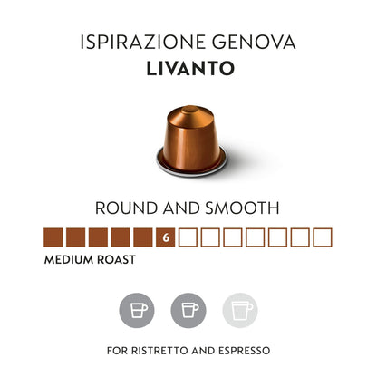 Nespresso Inspired Ispirazione Espresso Set (50 Capsules – Compatible with Original Line