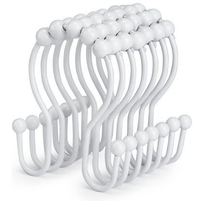 2-Pack Shower Curtain Hooks –12-Piece Each