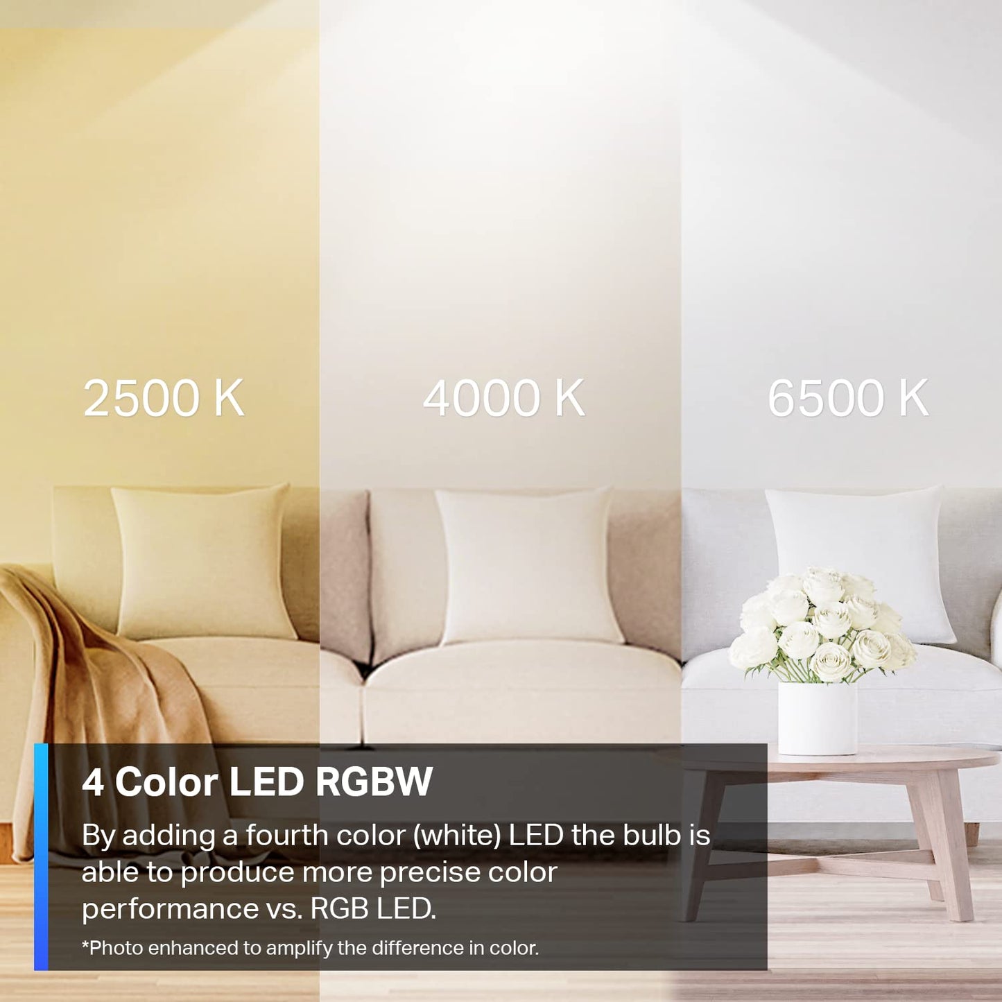 Smart WiFi Light Bulb, 1100 Lumens (75W), Matter-Certified, 16M Colors, Dimmable – Works with Alexa, Siri & Google