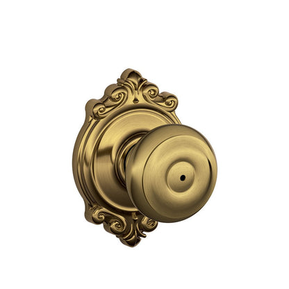 Schlage F51A GEO-625-CAM Georgian Knob with Camelot Trim – Bright Chrome