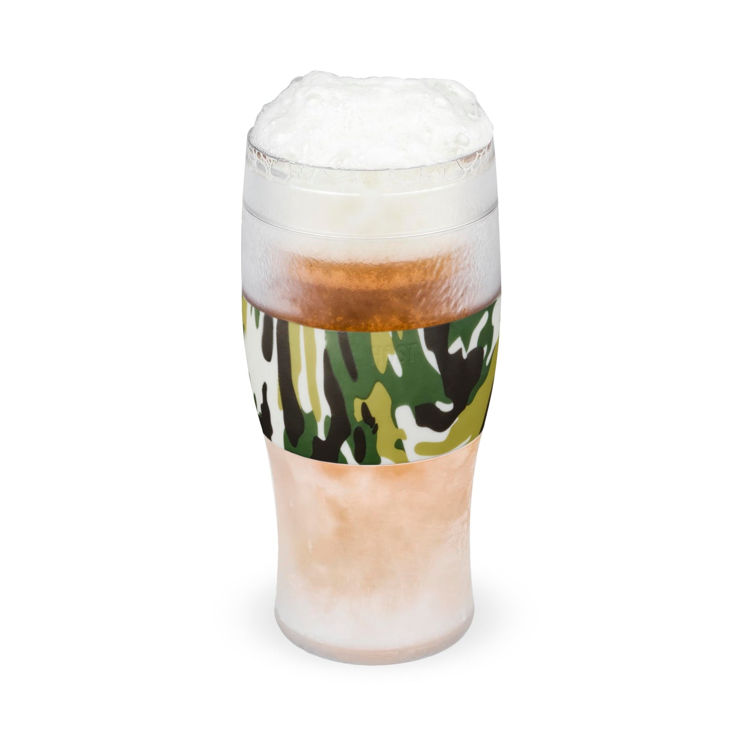 Host Freeze, Tasses congelées, Ensemble de pintes congelables, Bière Gardez vos boissons au frais, Verres isolés à double paroi, Gobelet pour café glacé, 16 oz, Lot de 2, Noir 