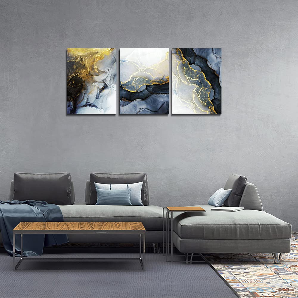 Leinwandbild, Wandkunst für Wohnzimmer, Badezimmer, Wanddekoration für Schlafzimmer, Küche, Kunstwerk, Leinwanddrucke, Blätter, Pflanzengemälde, 40,6 x 61 cm, 3-teilig, gerahmt, moderne Büro-/Heimdekoration, Bauernhaus-Familienbilder 