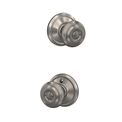 Schlage F51A GEO-625-CAM Georgian Knob with Camelot Trim – Bright Chrome