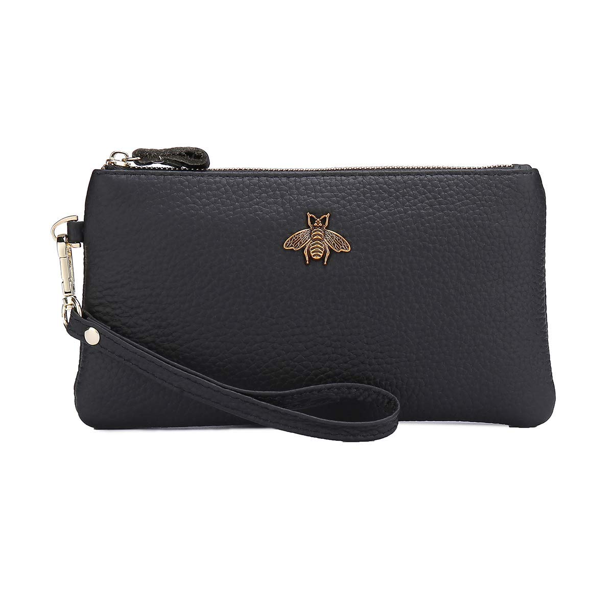 imeetu Damen-Handgelenk-Clutch, Leder, Handy-Geldbörse, Handtasche mit Handschlaufe