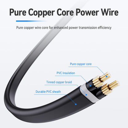 AC Power Cord for Vizio D/E/M Series TV & Soundbar, Replacement 2 Prong Polarized Cable 6 Feet