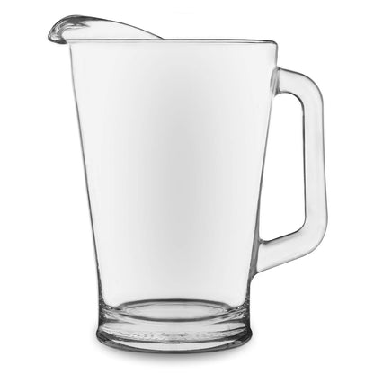 Acapulco Large Glass Pitcher Set of 2 – 89 oz, Clear Tall Bubble Design with Handle