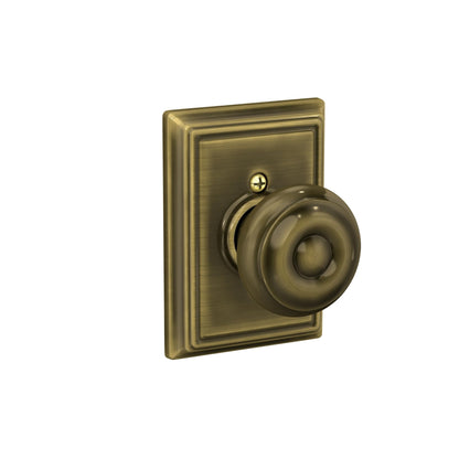 Schlage F51A GEO-625-CAM Georgian Knob with Camelot Trim – Bright Chrome