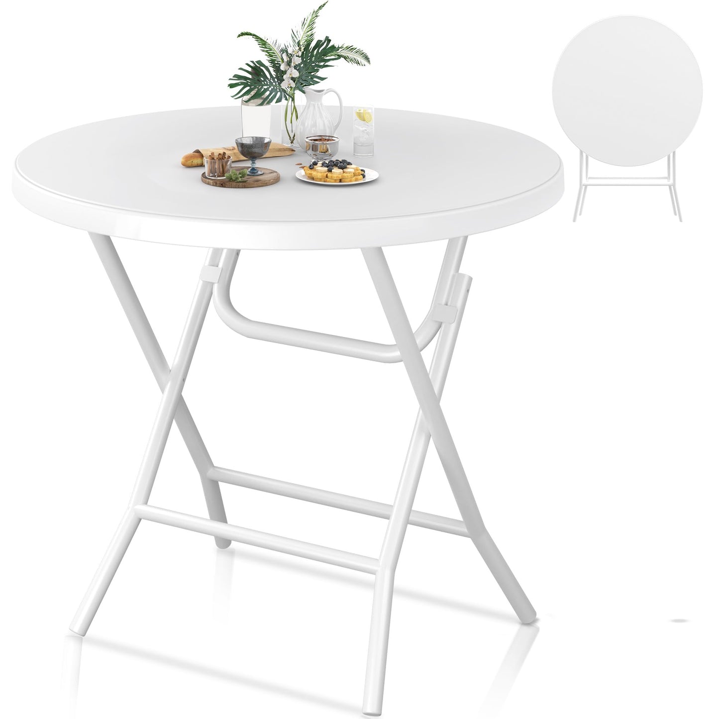 YITAHOME Table de pique-nique d'extérieur de 1,8 m avec plateau en bois, cadre en acier robuste et ouverture pour parapluie, table de pique-nique robuste idéale pour la cour, le patio, les rassemblements sur la pelouse, marron clair 