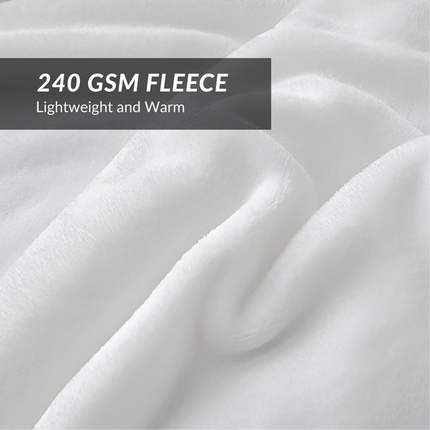 Bedsure Fleece Blanket Queen Blanket Cream - Bed Blanket Soft Lightweight Plush Fuzzy Cozy Luxury Microfiber, 90x90 inches