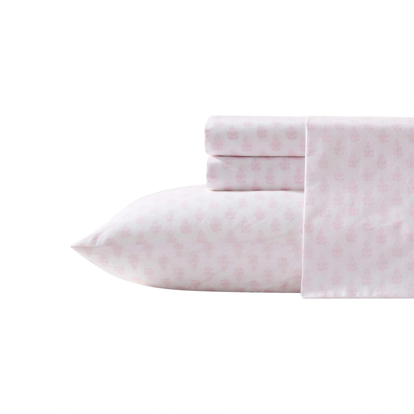 Laura Ashley - Sheet Set, Breathable Cotton Percale Bedding with Matching Pillowcases, Soft Home Decor
