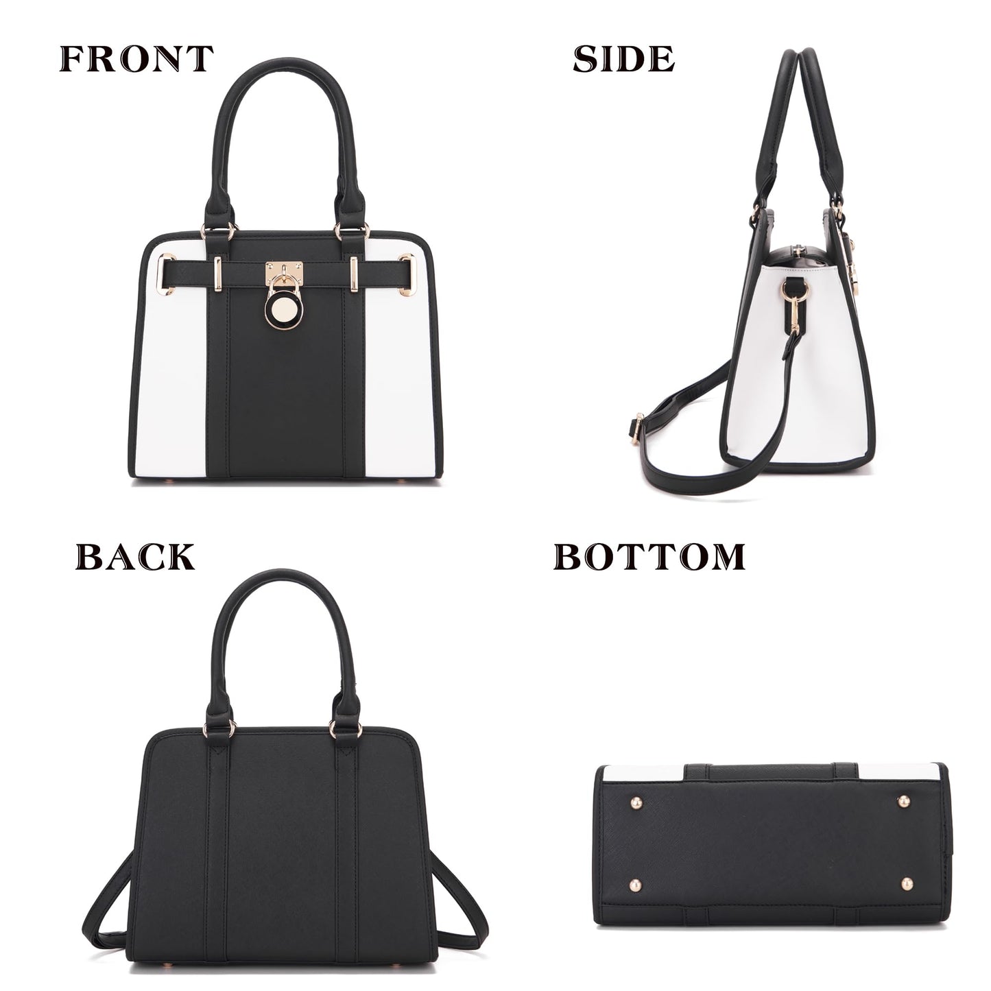 Handbags Sets For Women Shoulder Bags Top Handle Work Satchel Tote Purses Set With Matching Wallet 2pcs