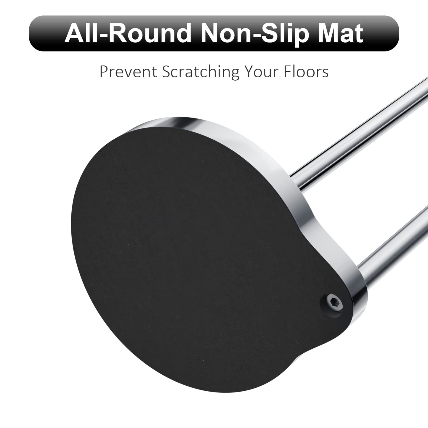 Weighted Freestanding Toilet Paper Holder – Metal Bathroom Stand with Crystal Accent