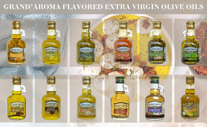 Mantova Infused Olive Oil Gift Set – 4 Flavor Variety, Cold-Pressed EVOO