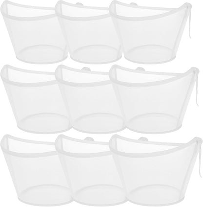 9-Pack Reusable Cheesecloth Nut Milk Bags, Organic Cotton Fine Mesh Food Strainers