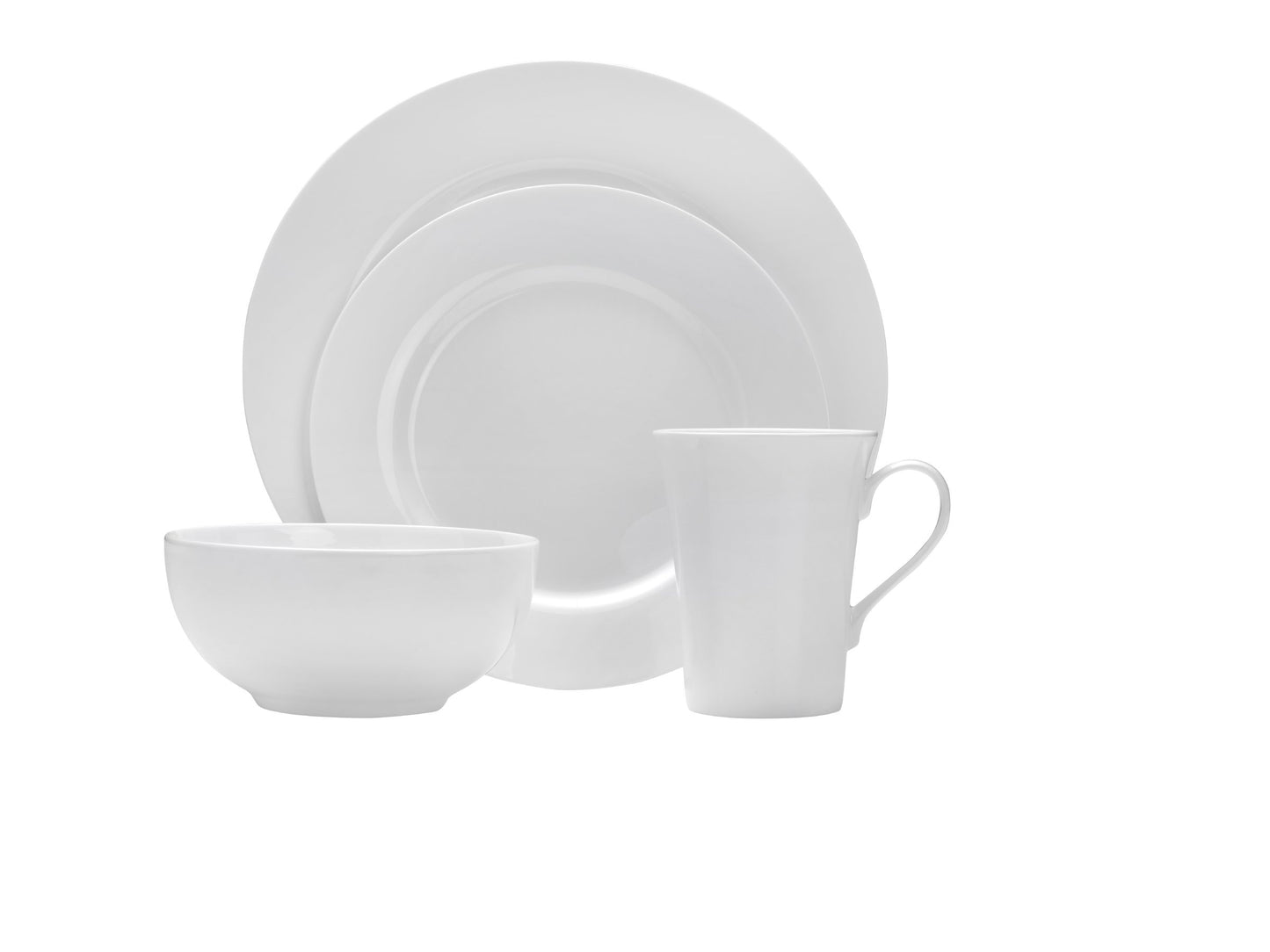 Service de table en porcelaine tendre Mikasa Delray, 16 pièces, service pour 4 personnes 