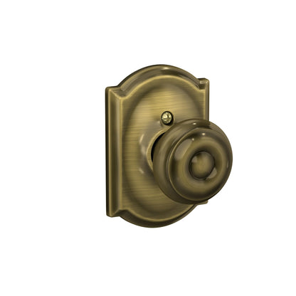 Schlage F51A GEO-625-CAM Georgian Knob with Camelot Trim – Bright Chrome