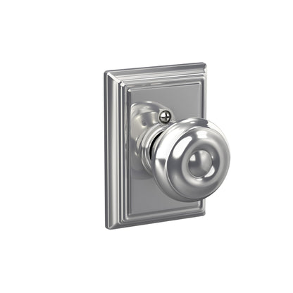 Schlage F51A GEO-625-CAM Georgian Knob with Camelot Trim – Bright Chrome