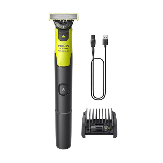 Philips Norelco OneBlade 360 Hybrid Face, Electric Beard Trimmer and Shaver, with 360 Blade Technology, 1x 360 Blade for Face, 5in1 Adjustable Comb, Model QP2724/90