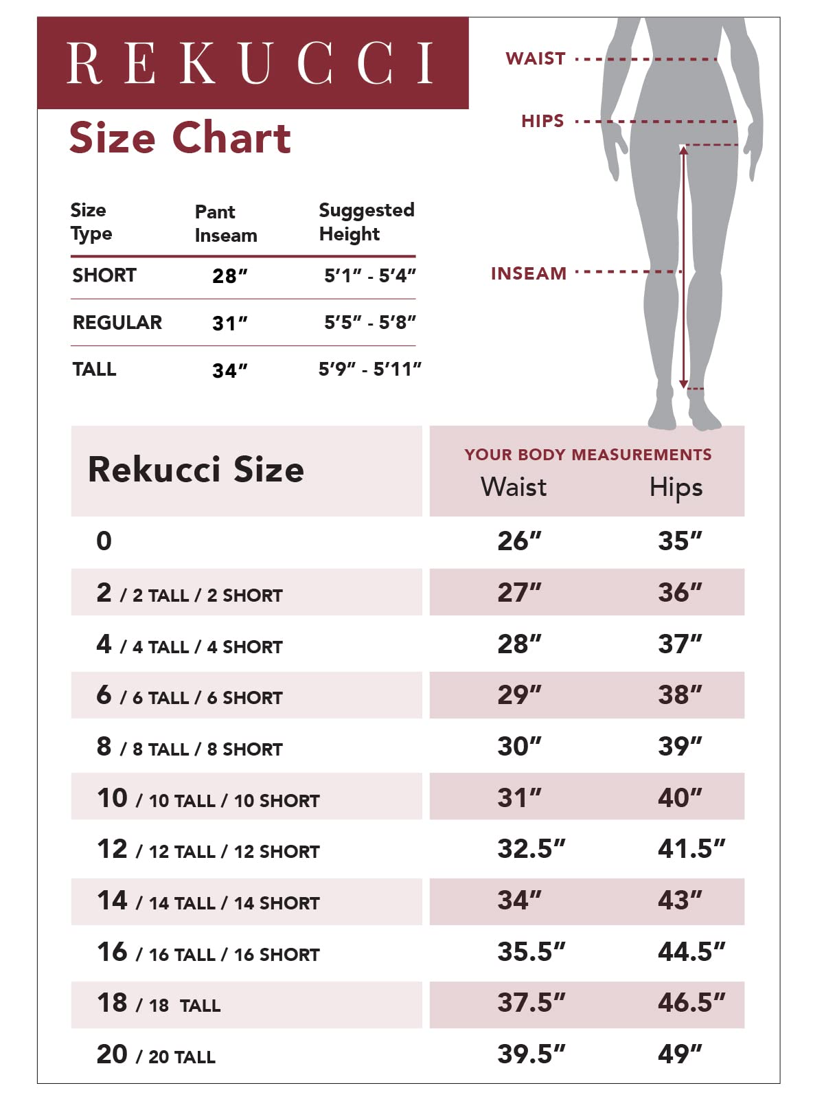 Rekucci Smart Stretch-Hose für Damen vom Schreibtisch bis zum Abendessen mit geradem Bein und Reißverschluss 