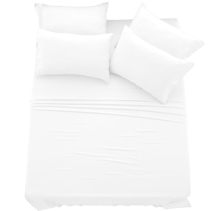LUX Décor 6-Piece Sheet Set – Soft Microfiber Bedding with Deep Pocket Fitted Sheet & 4 Pillowcases (Paisley)