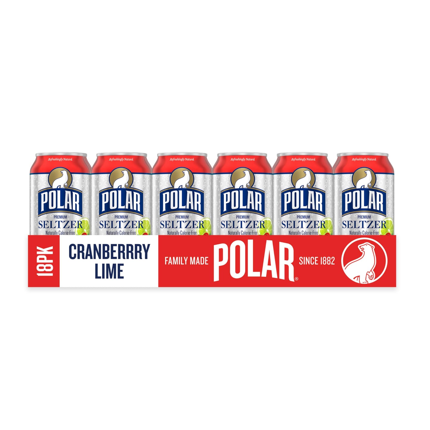 Polar Seltzer Water Original, 12 fl oz Dosen, 18er Packung 