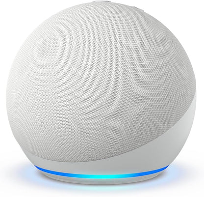 Amazon Echo Dot (newest model), Vibrant sounding Alexa speaker, Great for bedrooms, dining rooms and offices, Glacier White