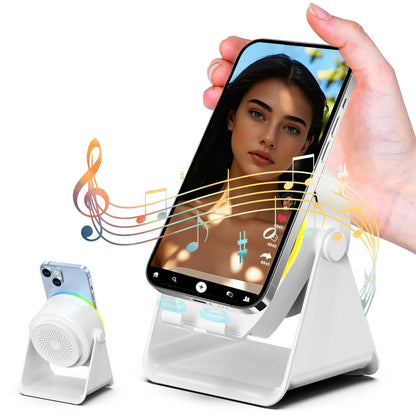 Dohelly Wireless Induction Speaker with Phone Stand & RGB Light, No Bluetooth Needed