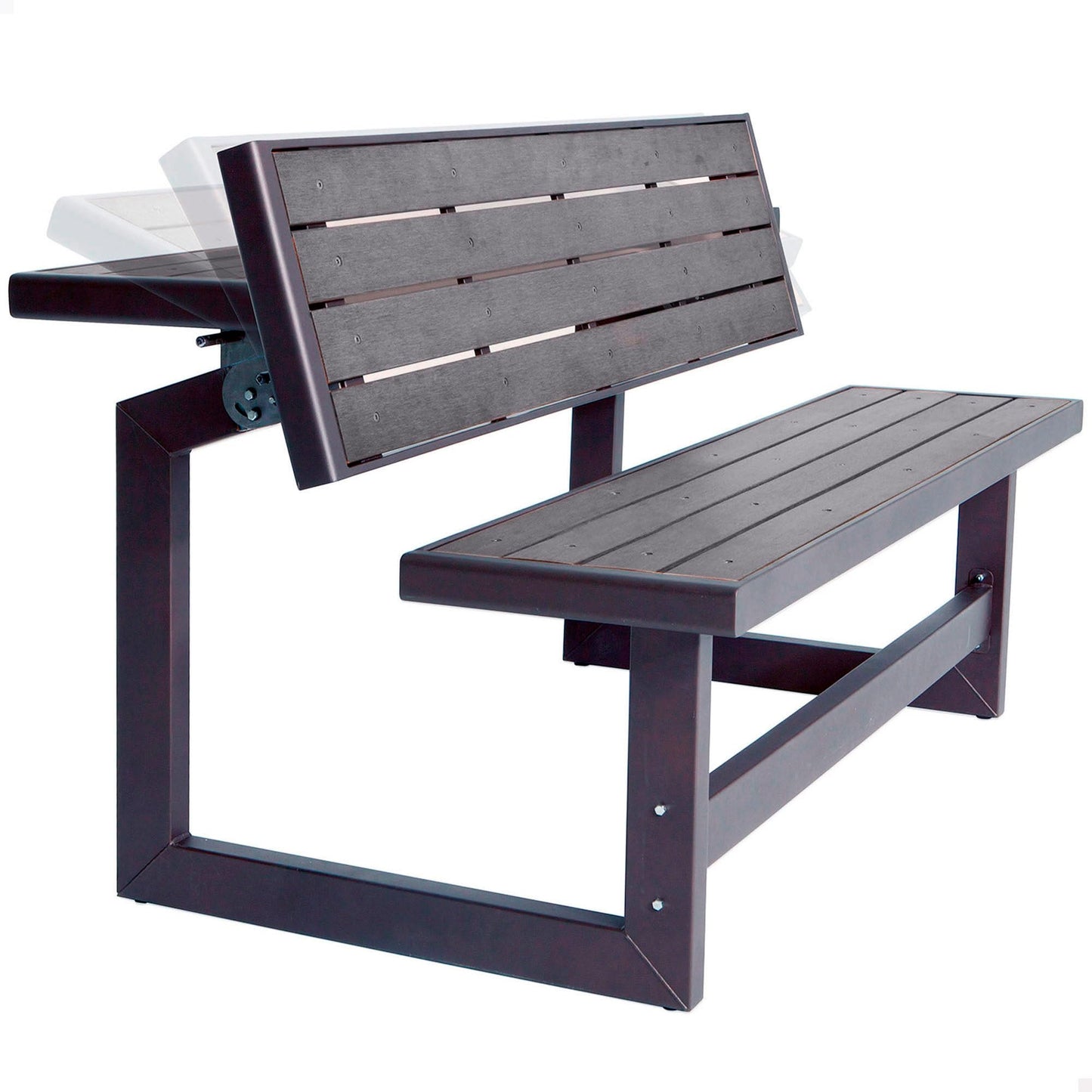 Banc convertible d'extérieur LIFETIME 60253, 55 pouces, gris port 