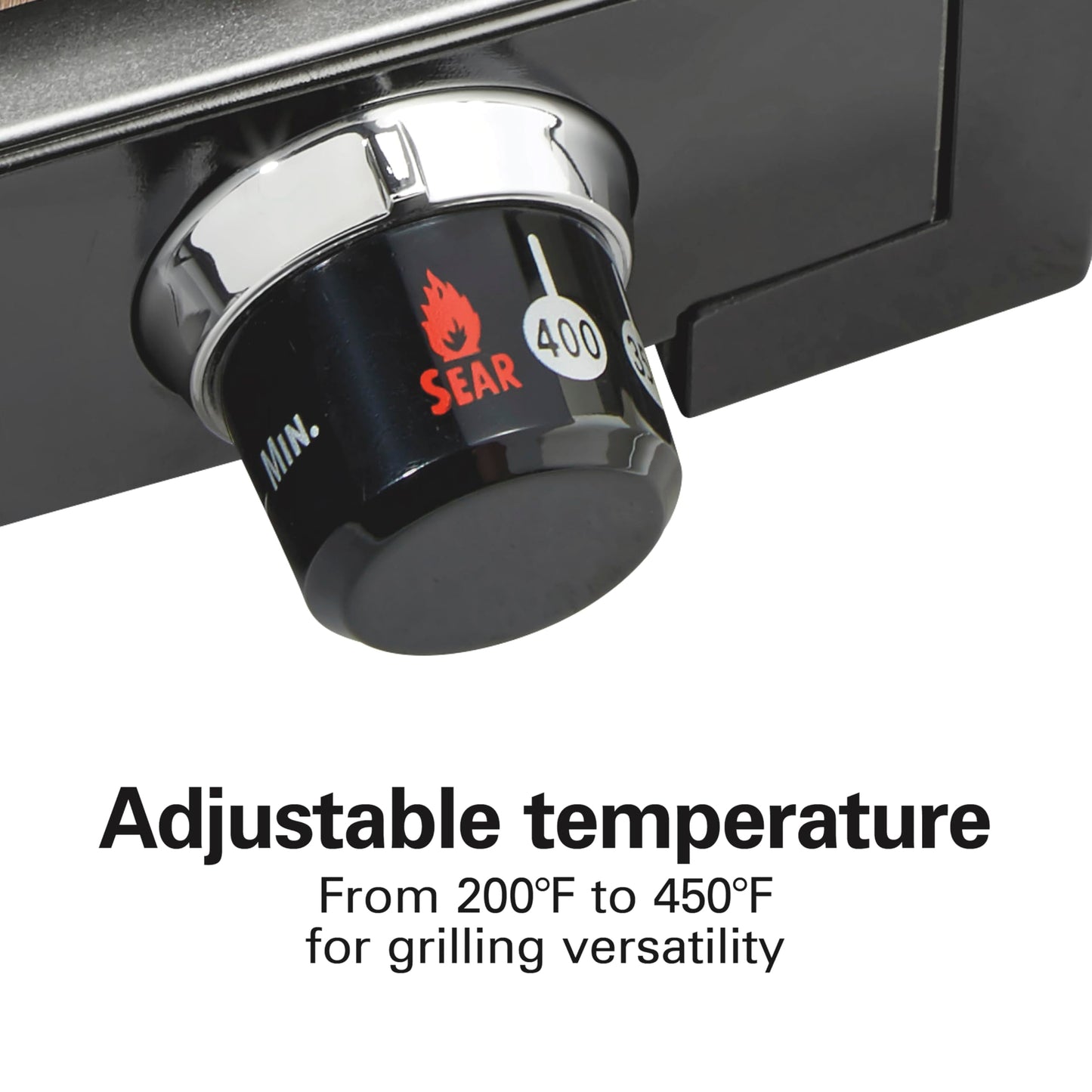 Electric Indoor Searing Grill – 118 sq. in., Viewing Window, Adjustable Temp to 450°F, Stainless Steel