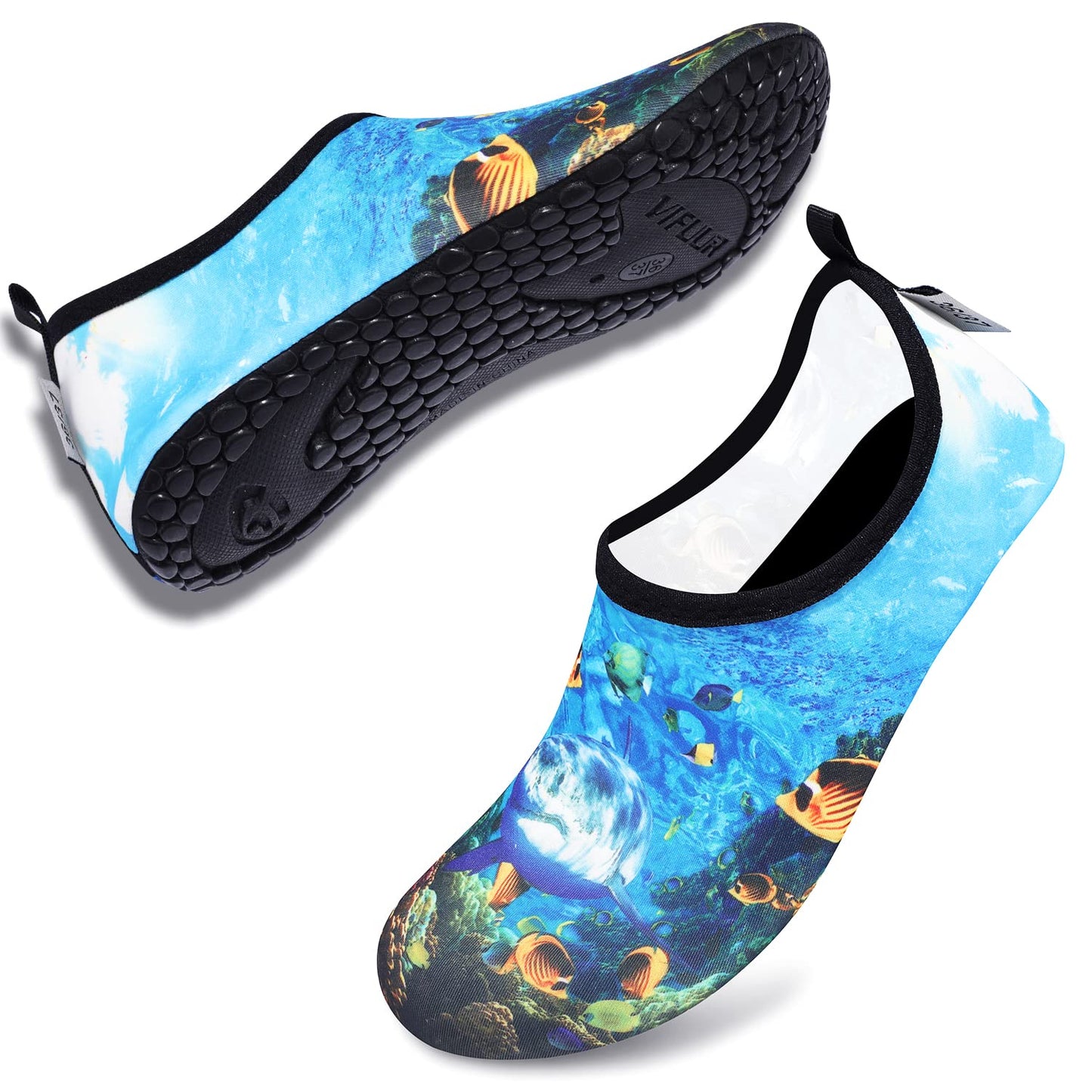 VIFUUR Wassersportschuhe Barfuß Schnelltrocknende Aqua-Yoga-Socken Slip-on für Männer Frauen