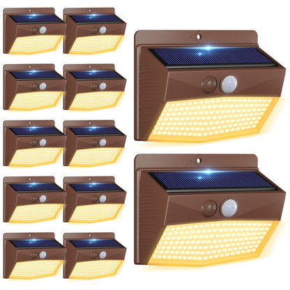 2-Pack Solar Security Lights – Motion Sensor, Waterproof