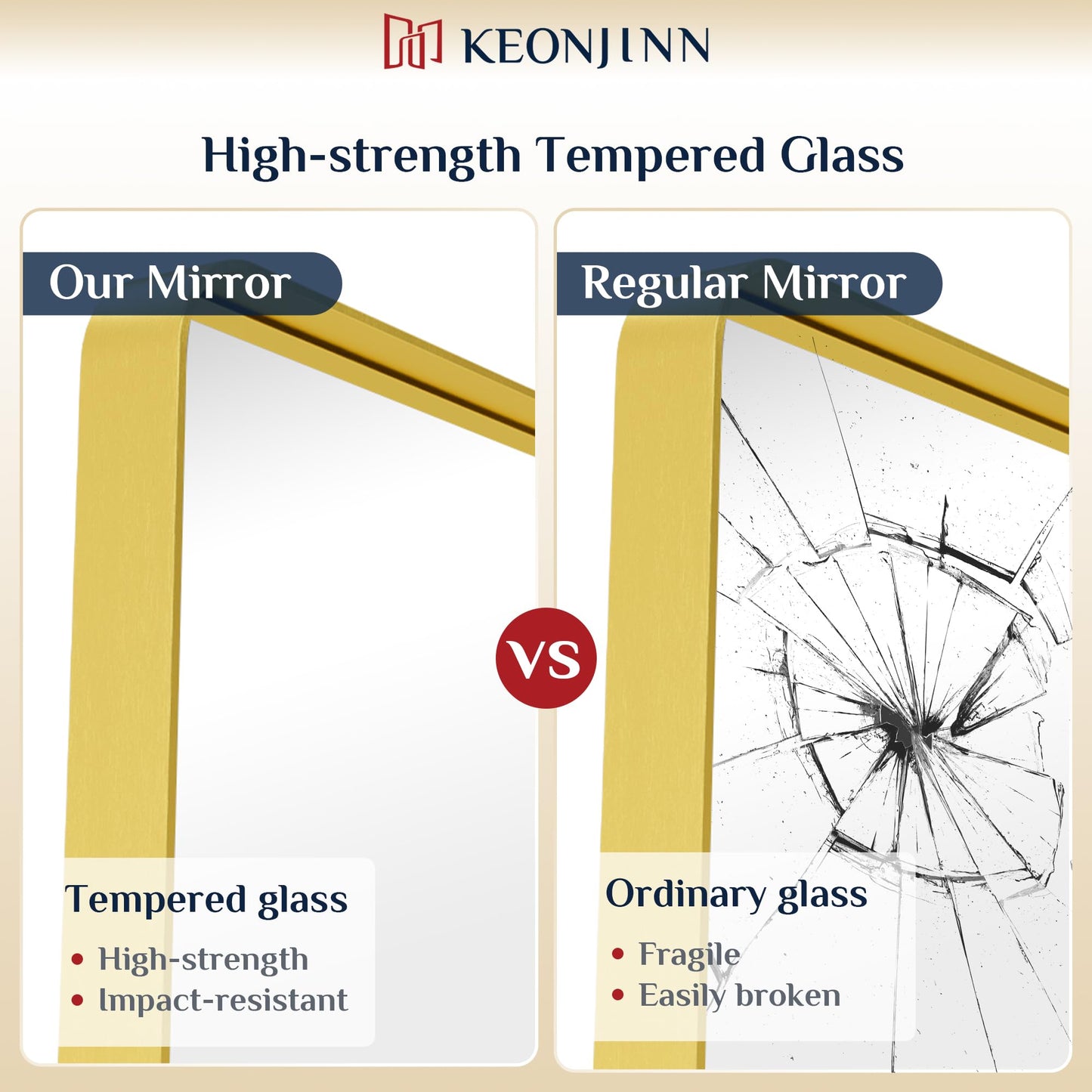 Keonjinn Black Mirror for Bathroom Sink, 24 x 30 Inch Sandblasted Finish Aluminum Wall Mirrors, Matte Black Rectangle Farmhouse Mirror with Shatterproof HD Tempered Glass, Anti-Rust Metal Frame