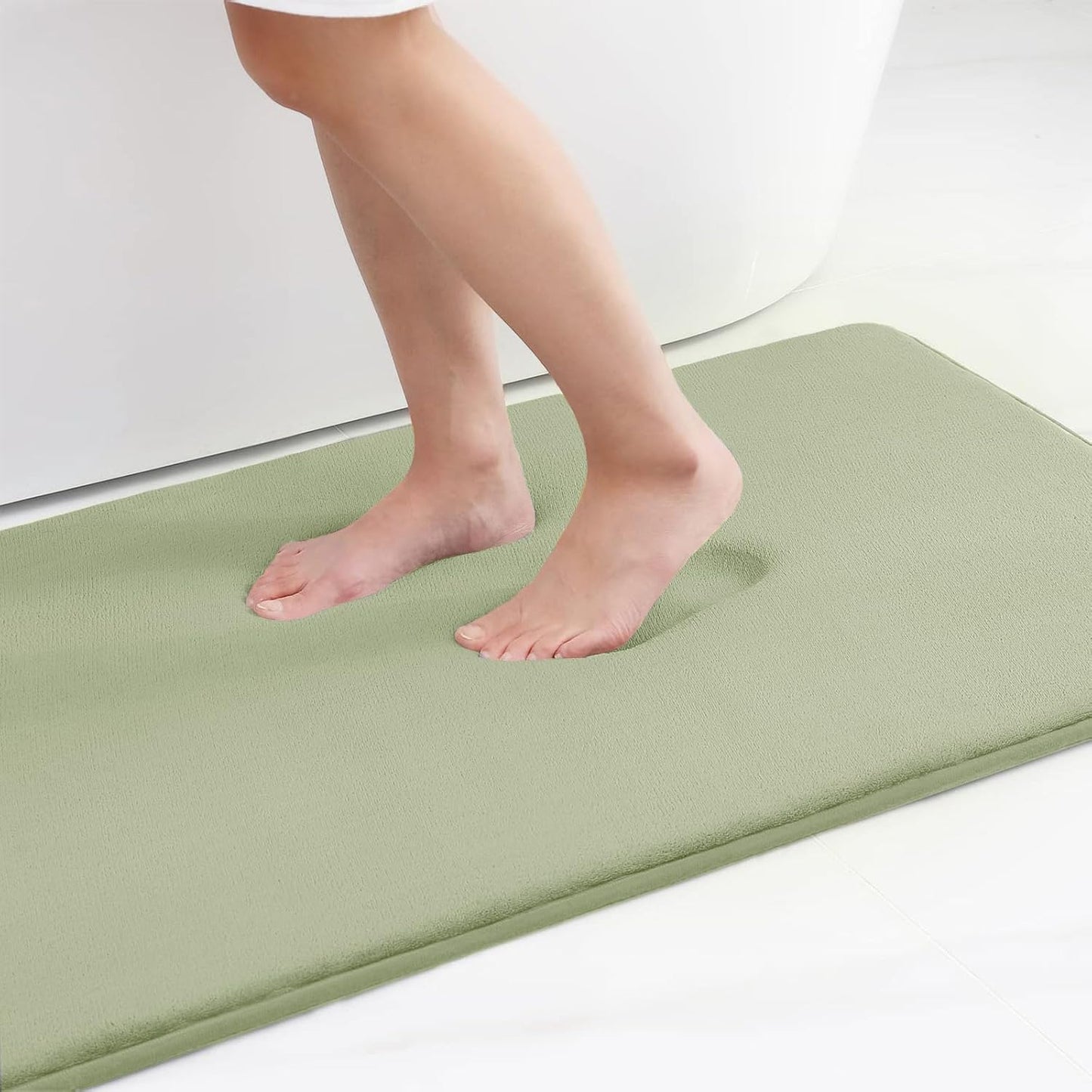 Smiry Memory Foam Bath Mat – Ultra Soft, Absorbent, Non-Slip Rug for Bathroom