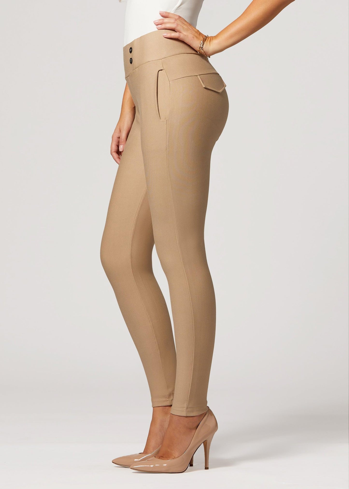 Pantalon habillé Conceited pour femme - Extensible - Contrôle du ventre - Confort toute la journée - Pantalon pour femme en taille standard et grande